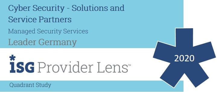 ISG zeichnet Axians im Benchmark „Provider Lens – Cyber Security Solutions and Service Partners 2020“ in der Kategorie „Managed Security Services“ als Leader Germany aus. (Quelle: ISG)