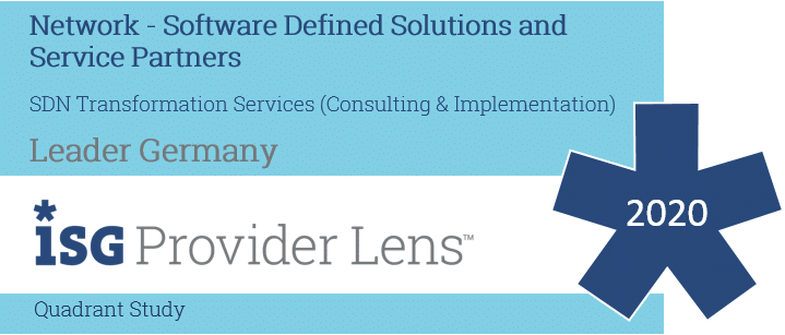 ISG zeichnet Axians im Benchmark „Provider Lens – Network – Software Defined Solutions & Services“ in der Kategorie „SDN Transformation Services (Consulting & Implementation)“ als Leader Germany aus. (Quelle: ISG)
