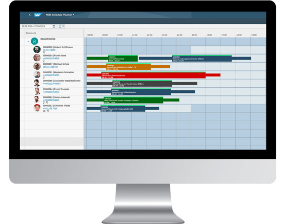 SAP Plantafel NEO Schedule