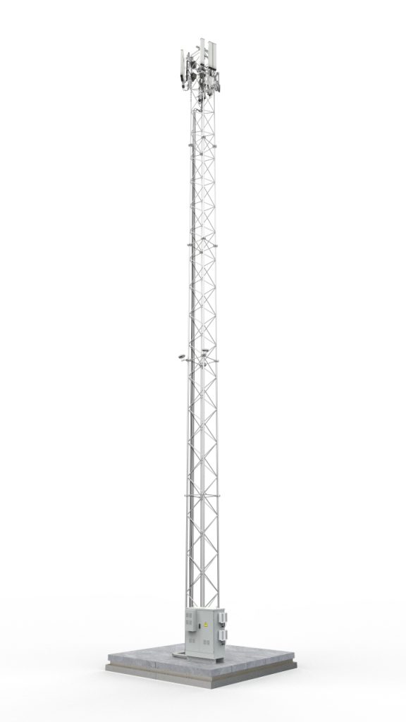 Axians M30 Mobiler Mobilfunkmast Rendering