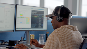 Servicemitarbeiter von Axians am Service Desk